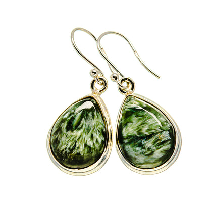 Seraphinite Earrings handcrafted by Ana Silver Co - EARR413227