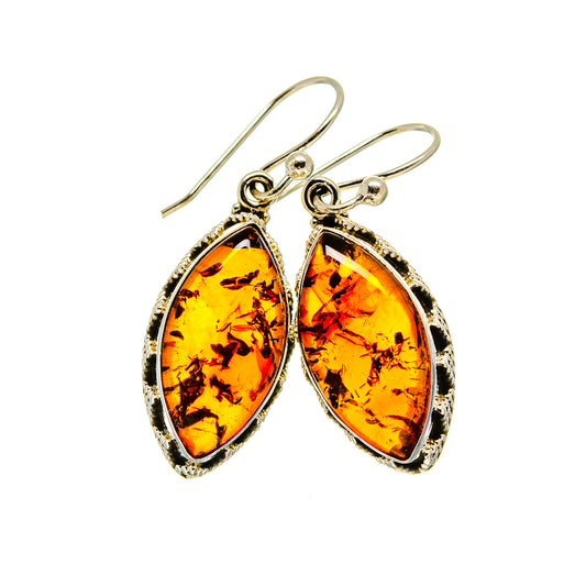 Baltic Amber Earrings handcrafted by Ana Silver Co - EARR413228
