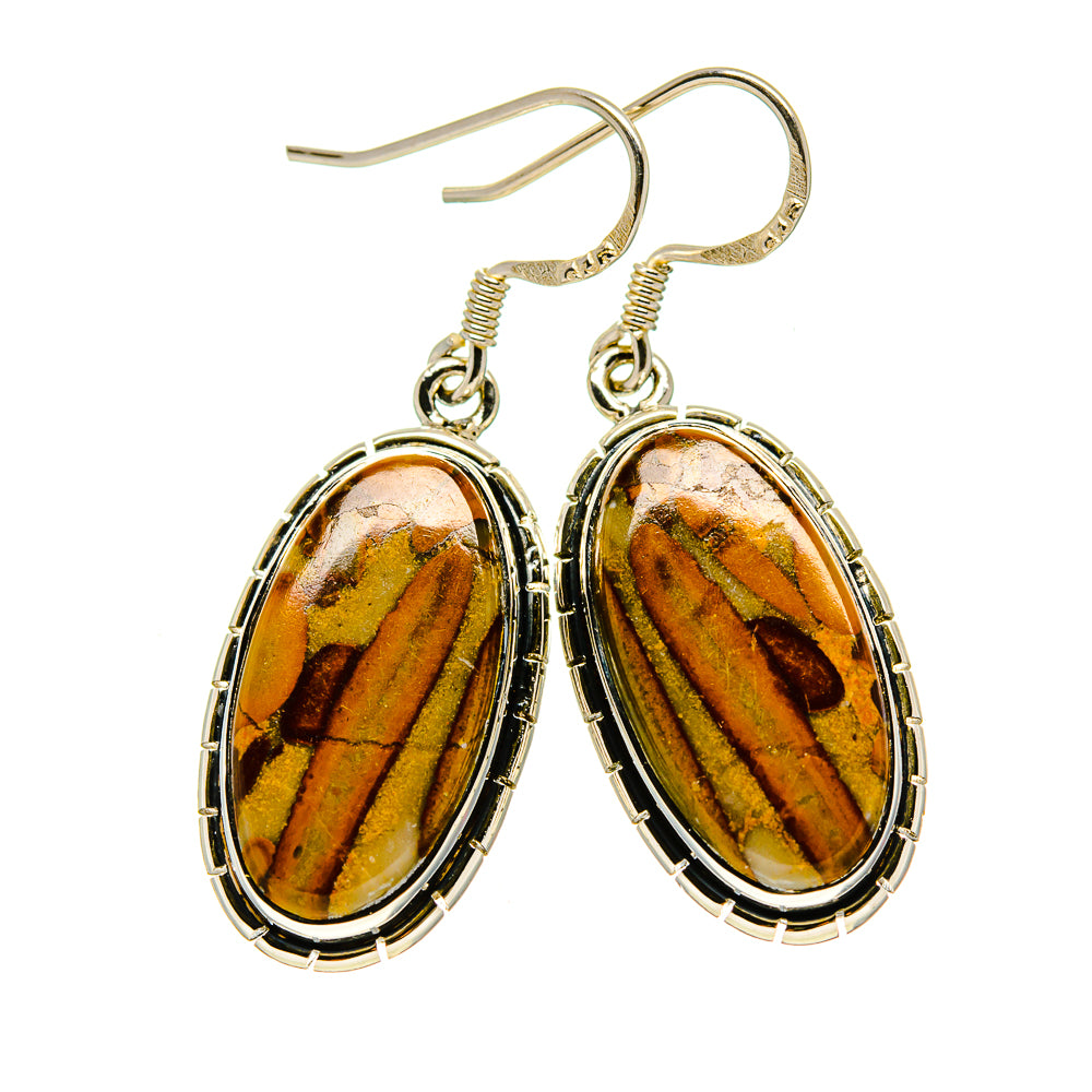 Chert Breccia Earrings handcrafted by Ana Silver Co - EARR413245