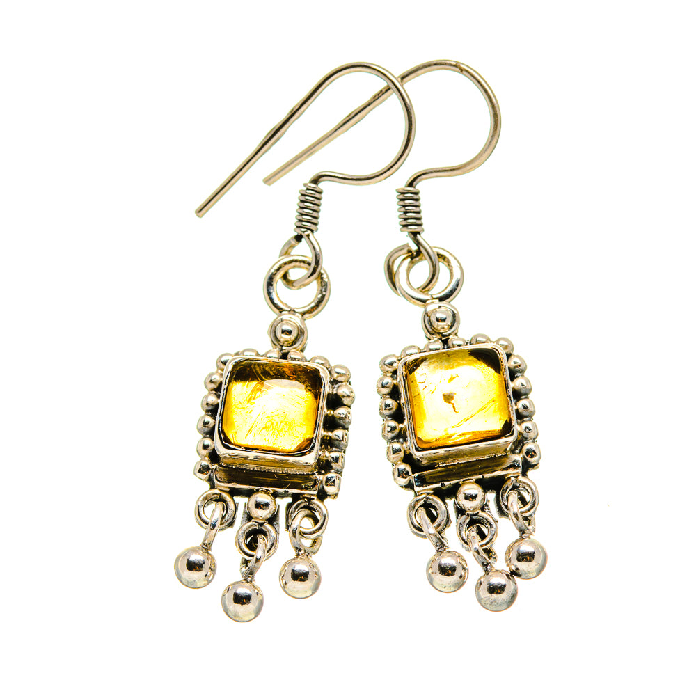 Citrine Earrings handcrafted by Ana Silver Co - EARR413250