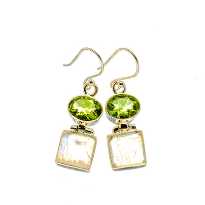 Rainbow Moonstone Earrings handcrafted by Ana Silver Co - EARR413280