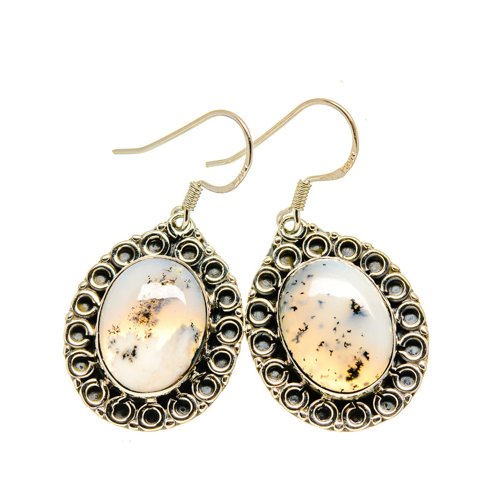 Dendritic Opal Earrings handcrafted by Ana Silver Co - EARR413285
