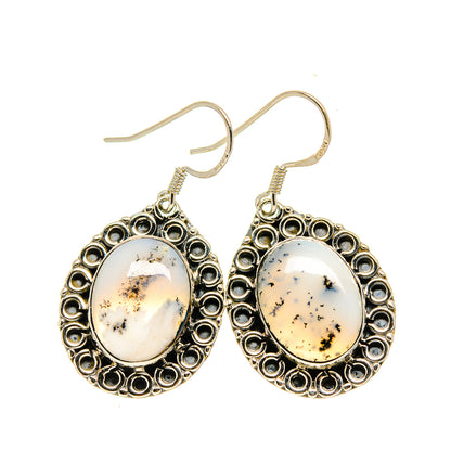 Dendritic Opal Earrings handcrafted by Ana Silver Co - EARR413285
