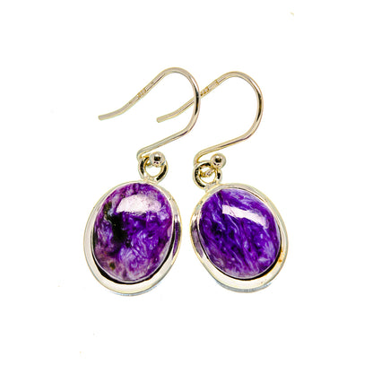 Charoite Earrings handcrafted by Ana Silver Co - EARR413309