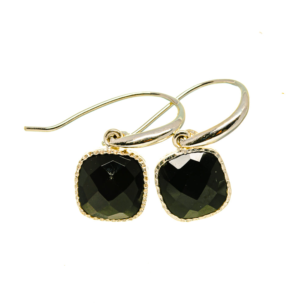 Black Onyx Earrings handcrafted by Ana Silver Co - EARR413316