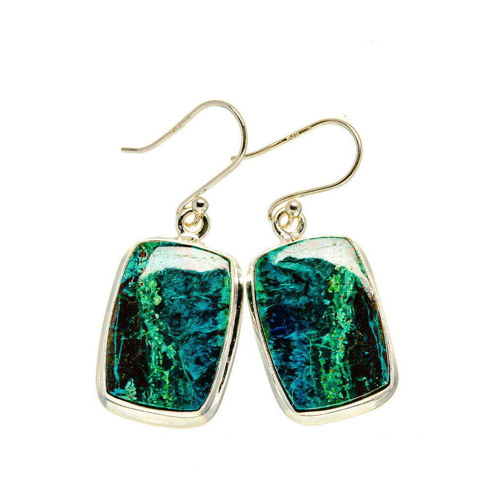Chrysocolla Earrings handcrafted by Ana Silver Co - EARR413318