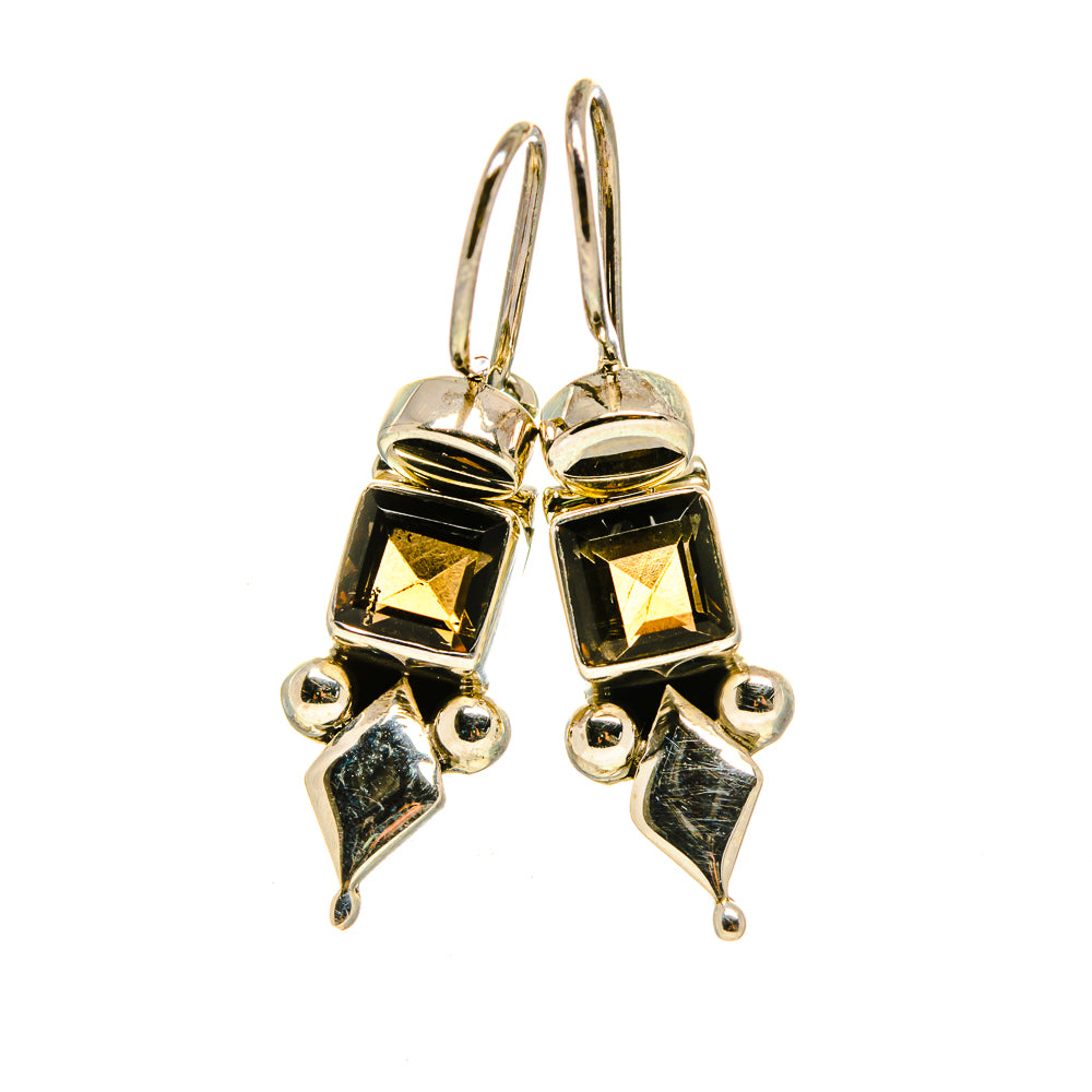Smoky Quartz Earrings handcrafted by Ana Silver Co - EARR413320