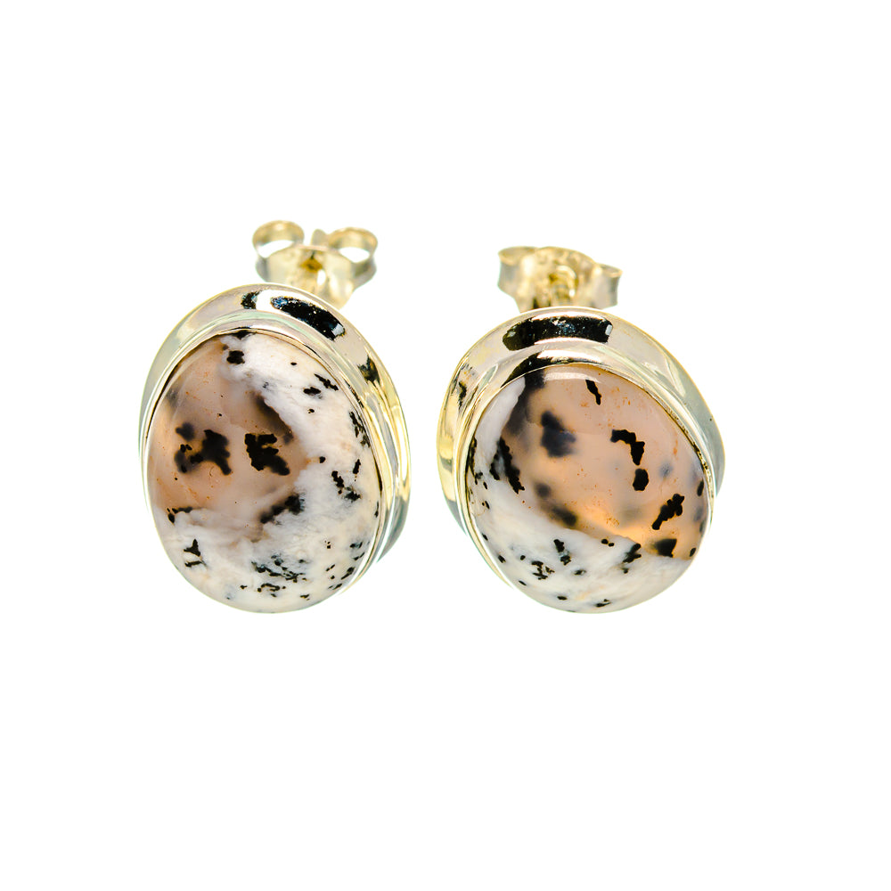 Dendritic Opal Earrings handcrafted by Ana Silver Co - EARR413342
