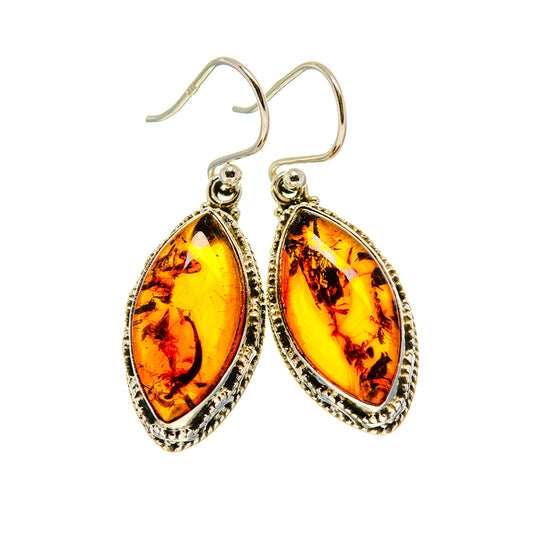 Baltic Amber Earrings handcrafted by Ana Silver Co - EARR413353