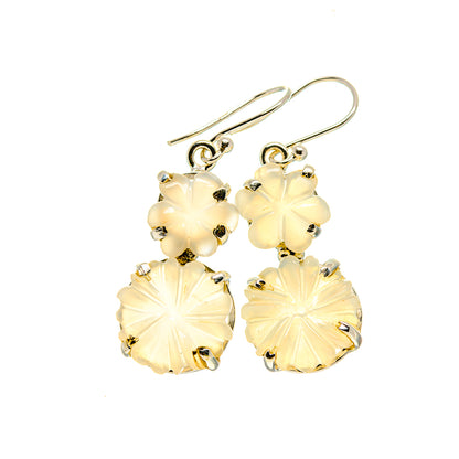 Rainbow Moonstone Earrings handcrafted by Ana Silver Co - EARR413359
