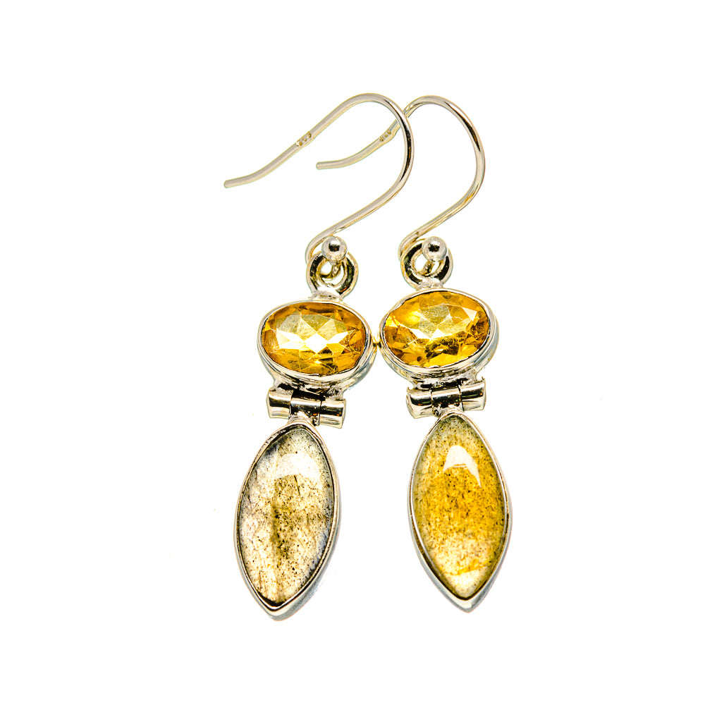 Labradorite Earrings handcrafted by Ana Silver Co - EARR413363
