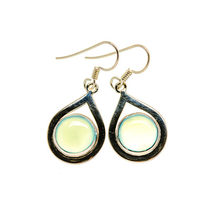 Aqua Chalcedony Earrings handcrafted by Ana Silver Co - EARR413364