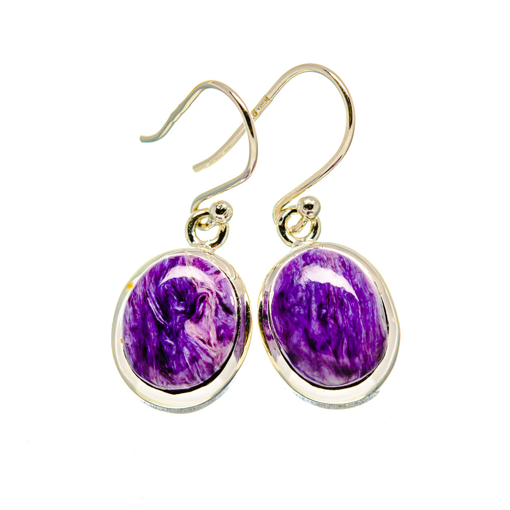 Charoite Earrings handcrafted by Ana Silver Co - EARR413368