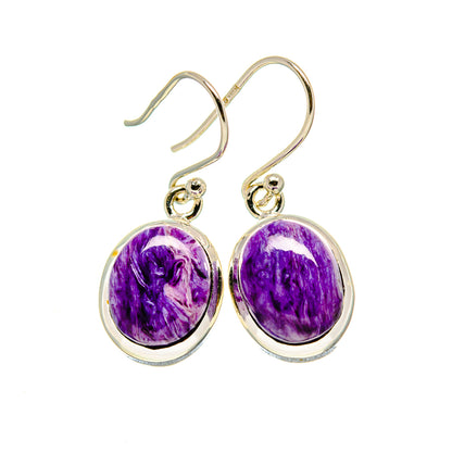 Charoite Earrings handcrafted by Ana Silver Co - EARR413368