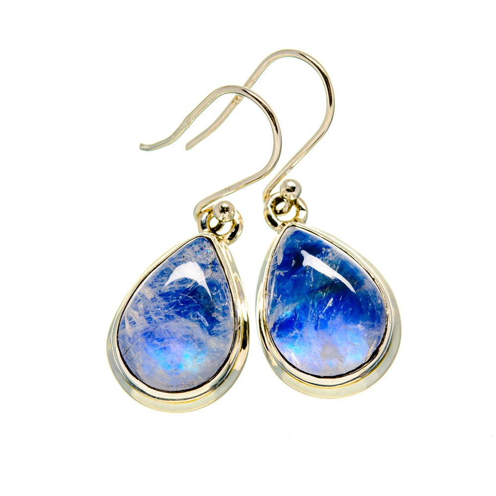 Rainbow Moonstone Earrings handcrafted by Ana Silver Co - EARR413387