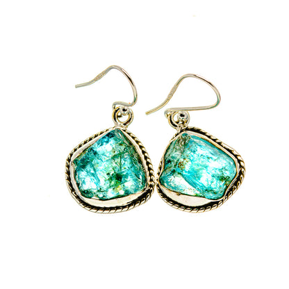 Green Fluorite Earrings handcrafted by Ana Silver Co - EARR413388