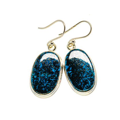Shattuckite Earrings handcrafted by Ana Silver Co - EARR413391