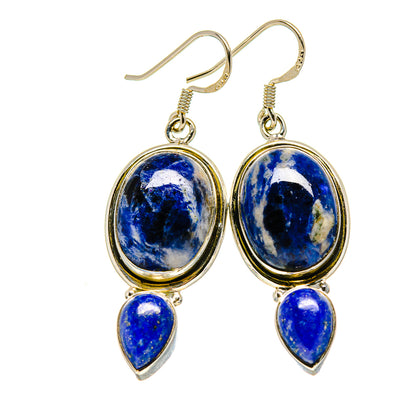 Sodalite Earrings handcrafted by Ana Silver Co - EARR413396