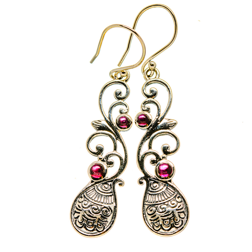 Garnet Earrings handcrafted by Ana Silver Co - EARR413412