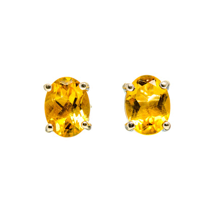 Citrine Earrings handcrafted by Ana Silver Co - EARR413422