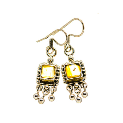 Citrine Earrings handcrafted by Ana Silver Co - EARR413431