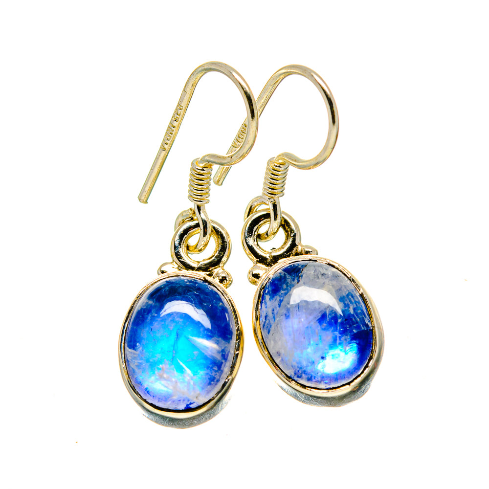Rainbow Moonstone Earrings handcrafted by Ana Silver Co - EARR413434