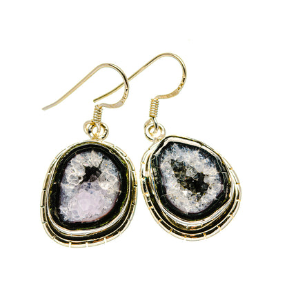 Coconut Geode Slice Earrings handcrafted by Ana Silver Co - EARR413452