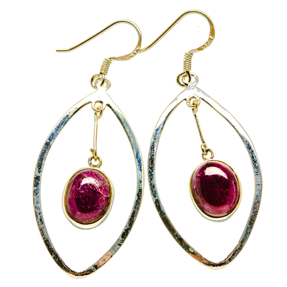Russian Eudialyte Earrings handcrafted by Ana Silver Co - EARR413476