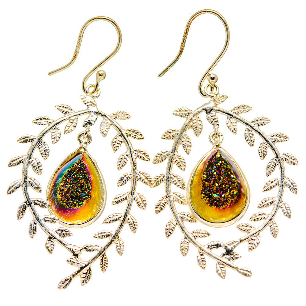Titanium Druzy Earrings handcrafted by Ana Silver Co - EARR413494