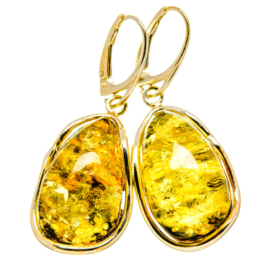 Baltic Amber Earrings handcrafted by Ana Silver Co - EARR413506