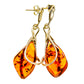 Baltic Amber Earrings handcrafted by Ana Silver Co - EARR413507
