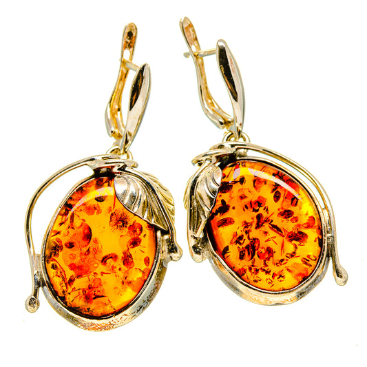 Baltic Amber Earrings handcrafted by Ana Silver Co - EARR413508