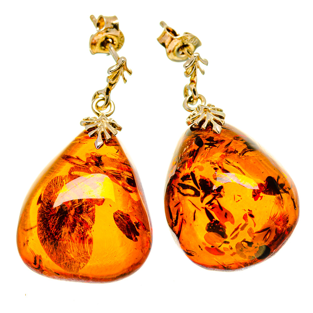 Baltic Amber Earrings handcrafted by Ana Silver Co - EARR413511