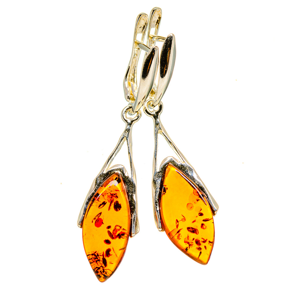 Baltic Amber Earrings handcrafted by Ana Silver Co - EARR413517