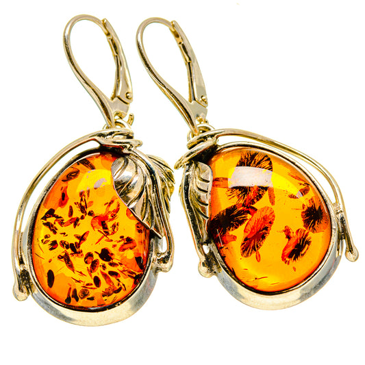 Baltic Amber Earrings handcrafted by Ana Silver Co - EARR413523