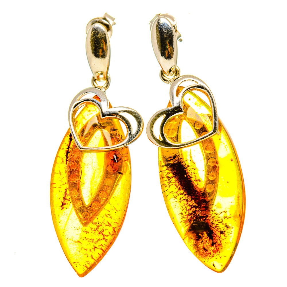 Baltic Amber Earrings handcrafted by Ana Silver Co - EARR413530