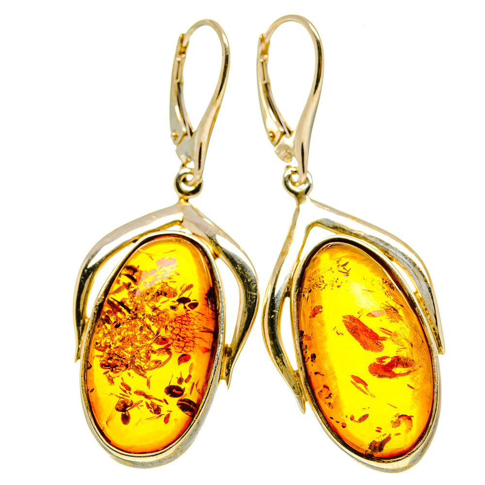 Baltic Amber Earrings handcrafted by Ana Silver Co - EARR413540