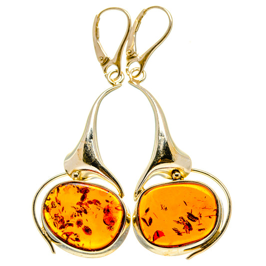 Baltic Amber Earrings handcrafted by Ana Silver Co - EARR413543
