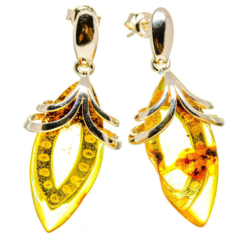 Baltic Amber Earrings handcrafted by Ana Silver Co - EARR413544