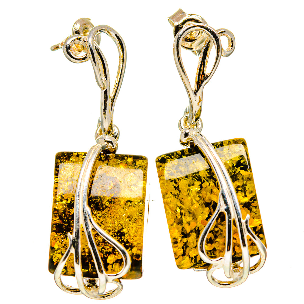 Baltic Amber Earrings handcrafted by Ana Silver Co - EARR413549