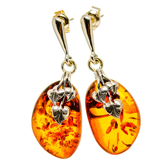 Baltic Amber Earrings handcrafted by Ana Silver Co - EARR413552