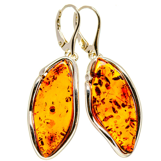 Baltic Amber Earrings handcrafted by Ana Silver Co - EARR413553