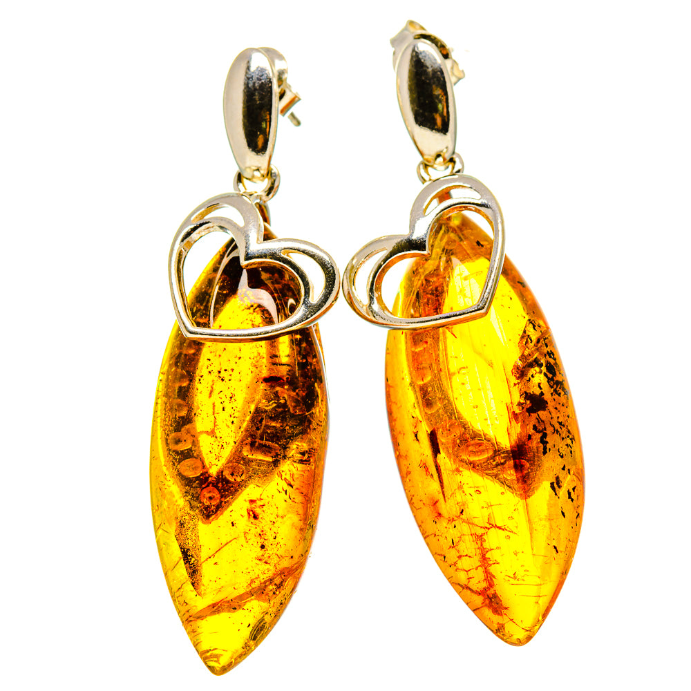 Baltic Amber Earrings handcrafted by Ana Silver Co - EARR413554