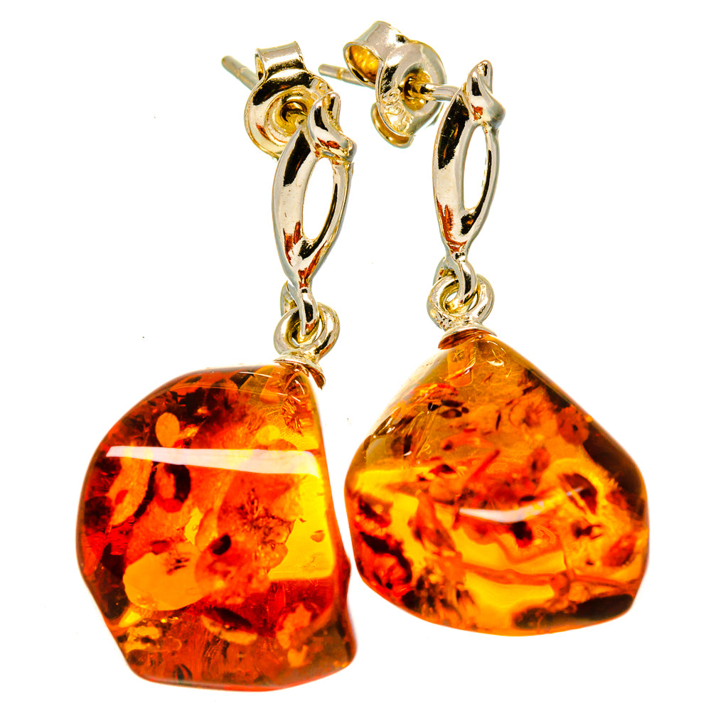 Baltic Amber Earrings handcrafted by Ana Silver Co - EARR413556