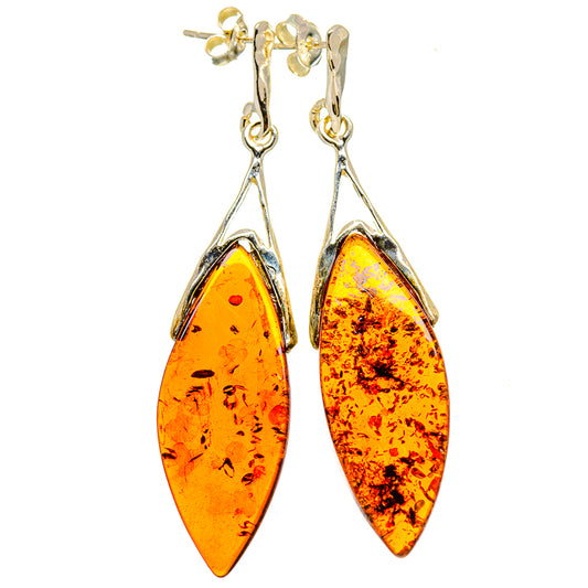 Baltic Amber Earrings handcrafted by Ana Silver Co - EARR413557