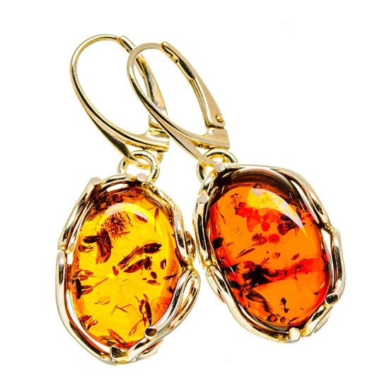 Baltic Amber Earrings handcrafted by Ana Silver Co - EARR413561