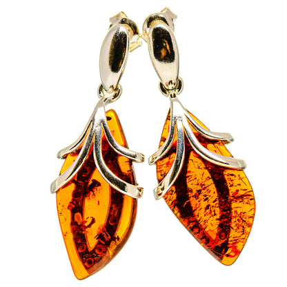 Baltic Amber Earrings handcrafted by Ana Silver Co - EARR413562