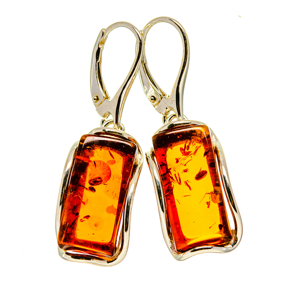 Baltic Amber Earrings handcrafted by Ana Silver Co - EARR413563