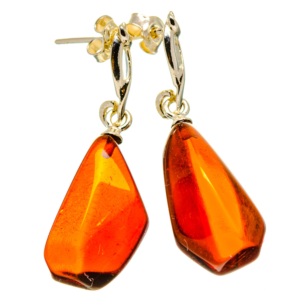 Baltic Amber Earrings handcrafted by Ana Silver Co - EARR413564