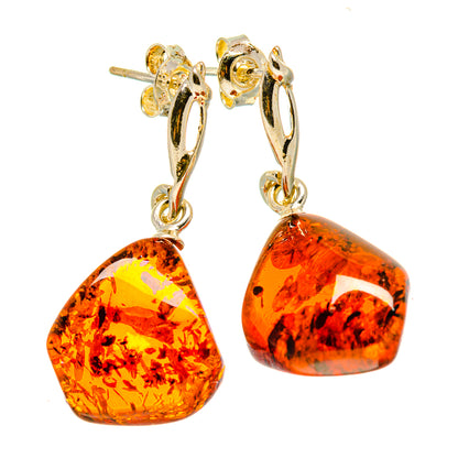 Baltic Amber Earrings handcrafted by Ana Silver Co - EARR413566